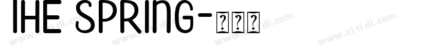 The spring字体转换